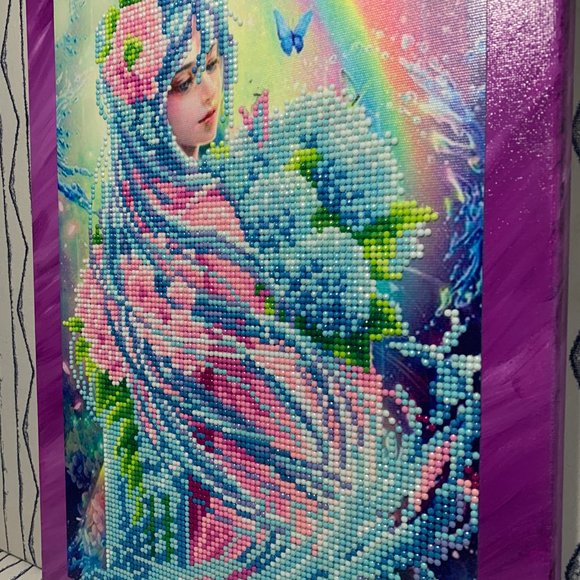 ⭐️ #670 Rainbow Angel Diamond Art On 12 x 16" Canvas - Picture 4 of 9